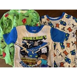 Set of 3 MineCraft Boys Pajama set Size 8/10